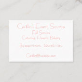 Rustieke Tuin Grens van Foliage Visitekaartje (Achterkant)