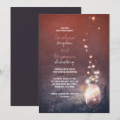 Rustieke Tuinverlichting - Fireflies Mason Jar Wed Kaart (Voorkant / Achterkant)