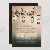 Rustieke Tuinverlichting - Lantaarns Uitnodiging b (Voorkant / Achterkant)