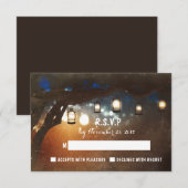 rustieke tuinverlichting outdoor bruiloft RSVP kaa (Voorkant / Achterkant)