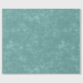 Rustieke turquoise getextureerde kerst cadeaupapier (Vlak)