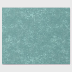 Rustieke turquoise getextureerde kerst cadeaupapier