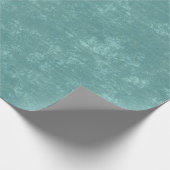 Rustieke turquoise  getextureerde kerst cadeaupapier (Hoek)