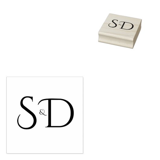 Rustieke typografie elegante trouw rubberstempel (Gestempeld)