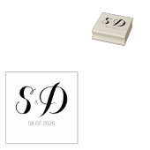Rustieke typografie elegante trouw rubberstempel (Gestempeld)