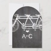 Rustieke typografie krijtbord Vintage fiets Kaart (Achterkant)