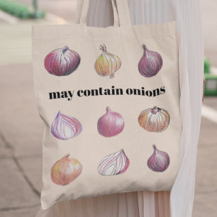 Rustieke uien Leuke Veggie Boeren Markt Kruidenier Tote Bag
