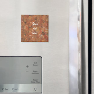 Rustieke uitzicht steenprint oranje tan magneet