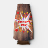 Rustieke Vaderdag Flesjeskoeler (Voorkant)
