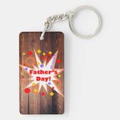 Rustieke Vaderdag Sleutelhanger (achterkant)