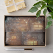 Rustieke Vakantie Muis Kerstdorp Decoupage Tissuepapier (Geschenk)