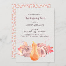 Rustieke val bladeren en pompoen Thanksgiving fees