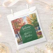 Rustieke verandering van de bladeren bruiloft bedankzakje (Geknipt)