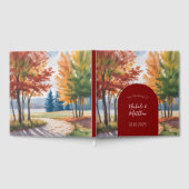 Rustieke verandering van de bladeren bruiloft gastenboek (Volledig)