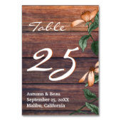 Rustieke verbrande Sinaasappels bloemen Kaart (Voorkant)