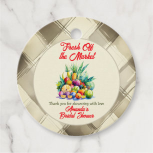 Rustieke Verse Fruit Bruidsdouche Rechtstreeks van Bedankjes Labels