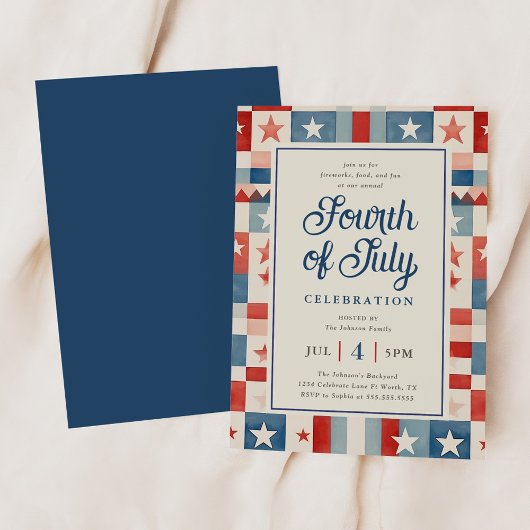  Rustieke Vierde Juli Uitnodiging