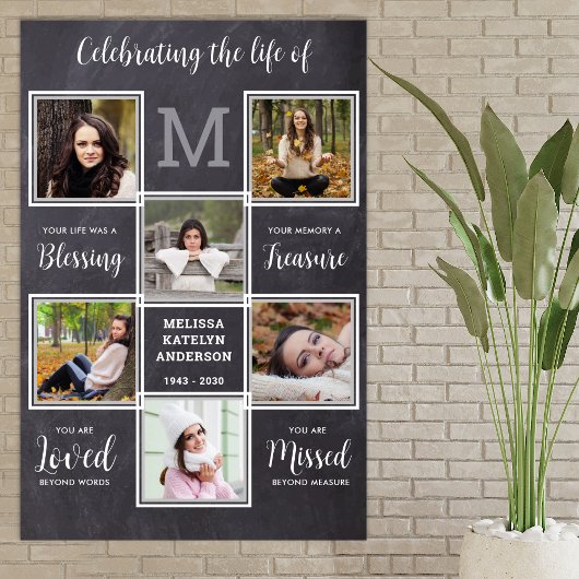 Rustieke viering van het levensherdenkingsfeest Un Poster