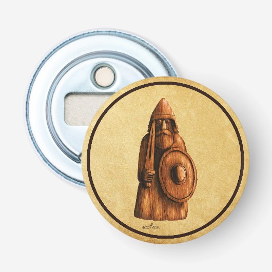 Rustieke Viking Button Flesopener (Voorkant)