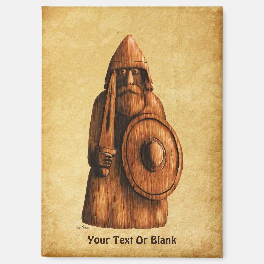 rustieke viking magneet (Voorkant)