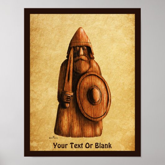 rustieke viking poster (Voorkant)