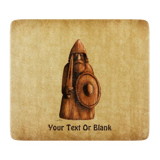 rustieke viking snijplank (Voorkant)