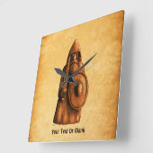 rustieke viking vierkante klok (Hoek)