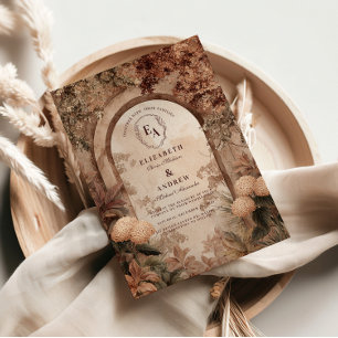 Rustieke Vineyard Archway Wedding Kaart