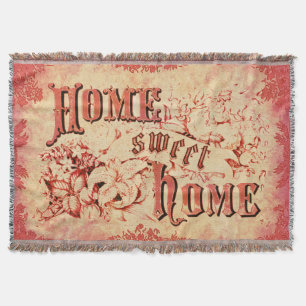 Rustieke Vintage en Oude Mode Thuis Sweet Home Deken