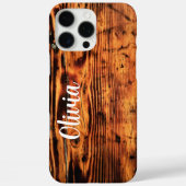 Rustieke Vintage Hout & Aangepaste Naam,Minimalist Case-Mate iPhone Case (Achterkant)