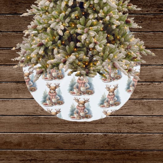 Rustieke vintage kerstboom rok waterverf