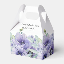 Rustieke Violet Zomer Wild Floral Wedding Bedankdoosjes