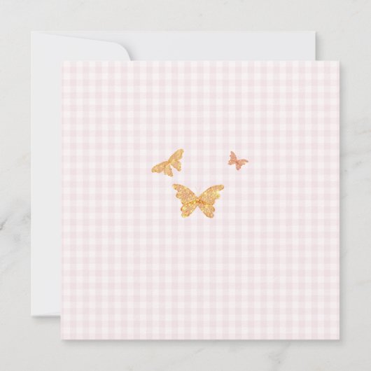 Rustieke Vlinder Zonnebloem Hydrangea Vrijgezellen Kaart (Achterkant)