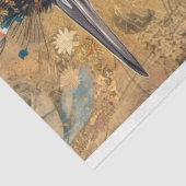 rustieke vogel bloemenquilt decoupage tissuepapier (Detail)