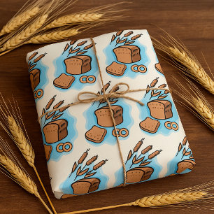 Rustieke volkoren brood boerderij eten cadeaupapier