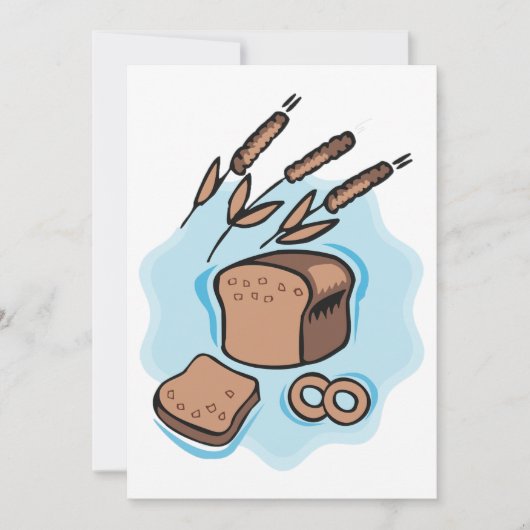 Rustieke volkoren brood boerderij eten kaart (Voorkant)