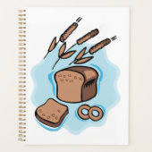 Rustieke volkoren brood boerderij eten planner (Voorkant)