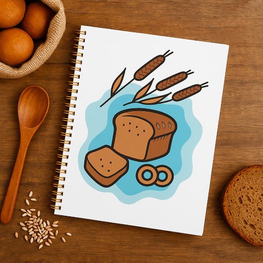 Rustieke volkoren brood boerderij eten planner