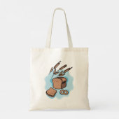 Rustieke volkoren brood boerderij eten tote bag (Achterkant)