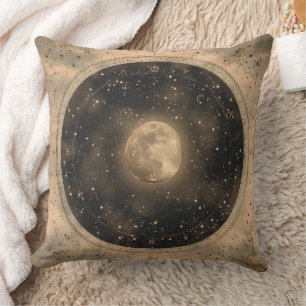 Rustieke  Volle Maan Celestial Design Kussen