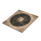 Rustieke  Volle Maan Celestial Design Tegeltje (Zijkant)