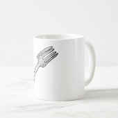 Rustieke vork retro bestek koffiemok (Voorkant rechts)