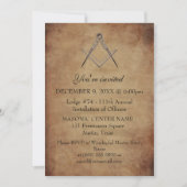 Rustieke Vrijmetselaar Black Masonic Kaart (Voorkant)