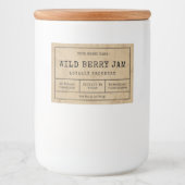 Rustieke  Waterdichte Zelfgemaakte Jam Jar Label Voedselcontainer Etiket (Voorkant)