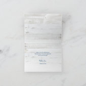 Rustieke Watermeloen Hout Script Wedding Bedankt Kaart (Binnen)