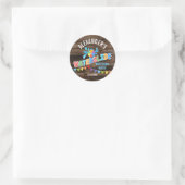 Rustieke Waterslide Party Sticker (Tas)