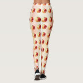 Rustieke Waterverf Apple Patroon Leggings (Achterkant)