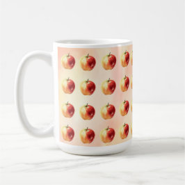 Rustieke Waterverf Apple Pattern Coffee Mok