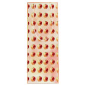 Rustieke Waterverf Apple Pattern Gift Bag Wijn Cadeautas (Achterkant)