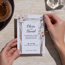 Rustieke Waterverf Arch Boho Wedding